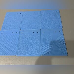 Blue Embossing Plates Set